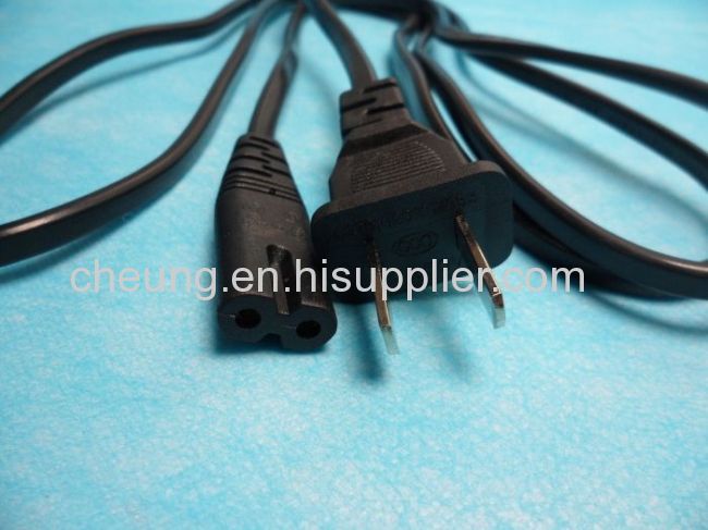 US 1.5 M Laptop Adapter Power Cord Cable 2 Prong 2 Pin