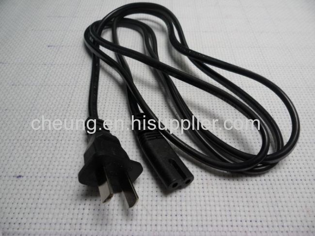 US 1.5 M Laptop Adapter Power Cord Cable 2 Prong 2 Pin