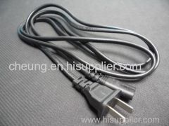 US 1.5 M Laptop Adapter Power Cord Cable 2 Prong 2 Pin