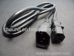 PC Computer Monitor Power Cord AC Extension Cable