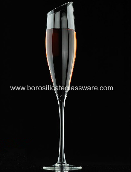 Hand Made Bevel Connection Champagne Glass
