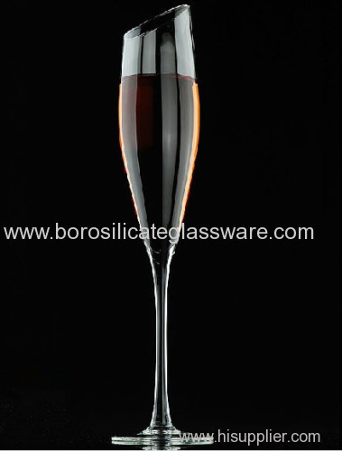 Highly Transparent Bevel Connection Champagne Glass