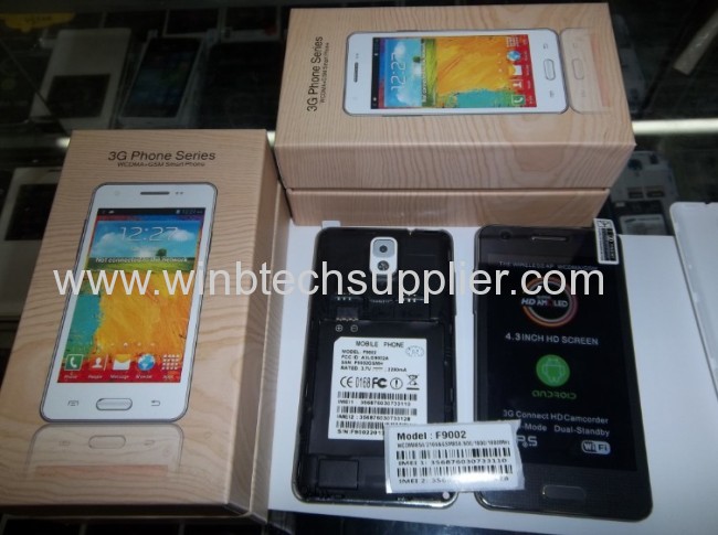 Note 3 mini N9000 best sell Phone N9000 N Perfect Phone 4.3Android 4.2 CellPhone MTK6572 3G Phone