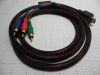 1080p 1.5M 5FT HDMI Male to 3RCA 3 RCA Video Audio AV Cable One Year Warranty