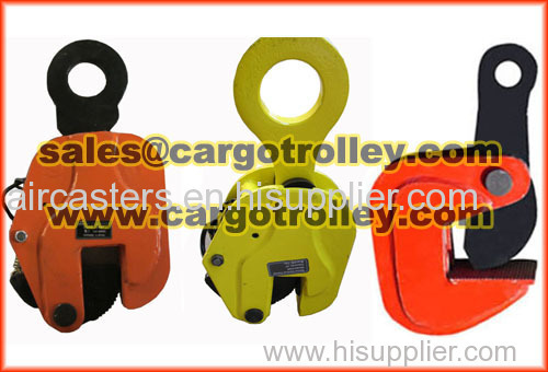 Steel lifting clamps for transport lifting works