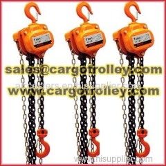 Chain hoist for lifting and moving heavy loads