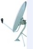 White Pillar Stand Satellite Dish Antenna