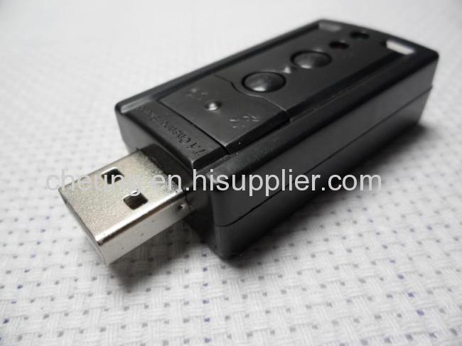 USB 2.0 Mic/Speaker 7.1 CH 3D Audio Sound Card Adapter
