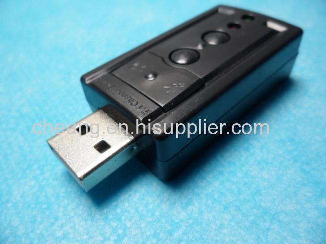 USB 2.0 Mic/Speaker 7.1 CH 3D Audio Sound Card Adapter