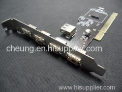 VIA USB 2.0 5 PORT HUB HIGH SPEED 480MB PCI CARD CARDS