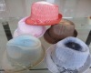 straw fedora hats for women/ladies