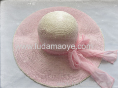 wide brimmed straw hat