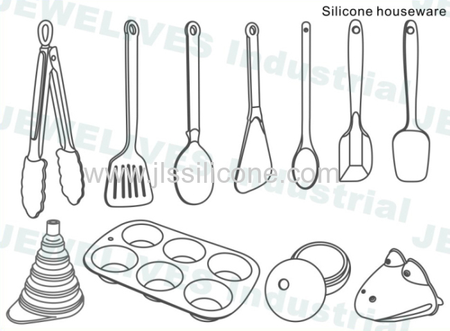 New arrival Durable food grade silicone spatula with wooden handle