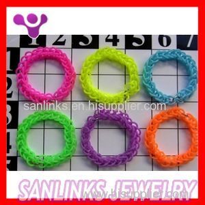 Hot Selling Fashion Rainbow Loom Bands For Bracelet