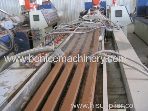 PE wood profile extrusion machine