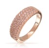 Rose Gold Vermeil Pink CZ Ring