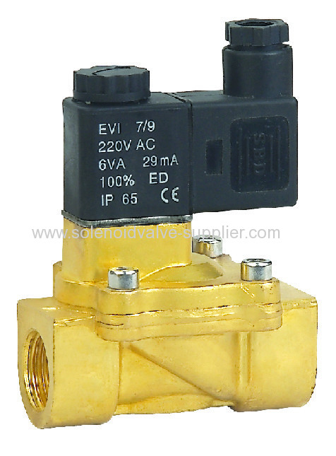 2way IP65 brass Pilot N/C Brass ASCO Solenoid Valve