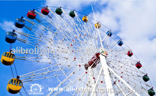 Massive steel cable structure Ferris Wheel