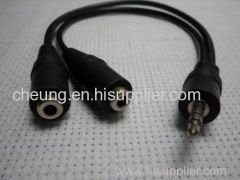 3.5mm Earphone Headphone Splitter Cable Adapter Jack