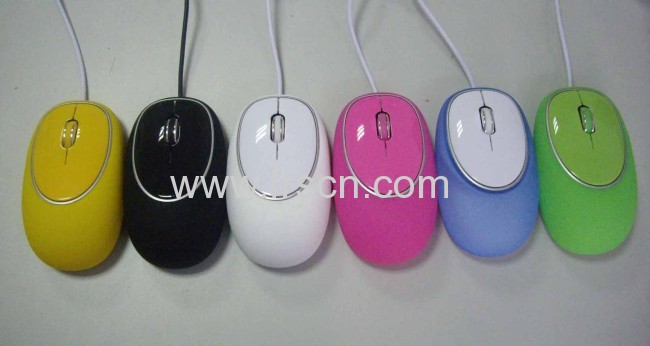 Computer 3d cute wired silicone mouse