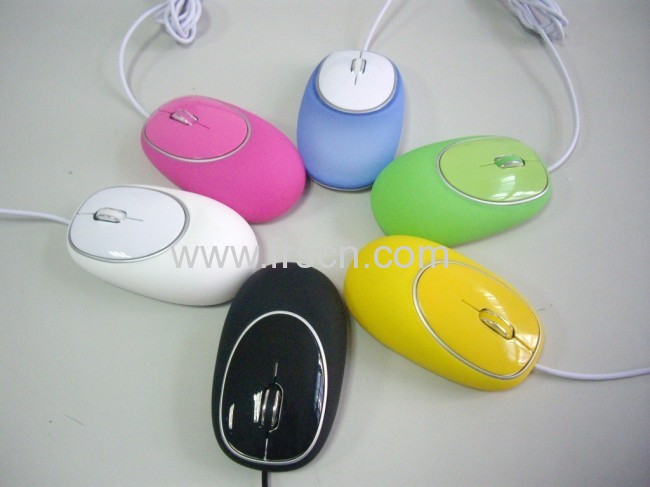 Computer 3d cute wired silicone mouse