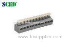 5.0mm Pitch Pcb Screwless Terminal Block , 300v Single Deck Spring Terminal Block