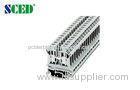 600V 50A Din Rail Terminal Blocks , Width 8.2mm Rail Mounted Terminal Blocks