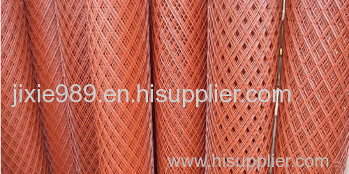 Expanded copper mesh used in construction
