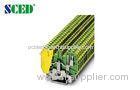 Compact Din Rail Mounted Terminal Blocks with Double Decks , Width 6.2mm