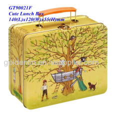 Lunch Box Blank Handle tin boxes from China Wholesaler|Goldentinbox.com