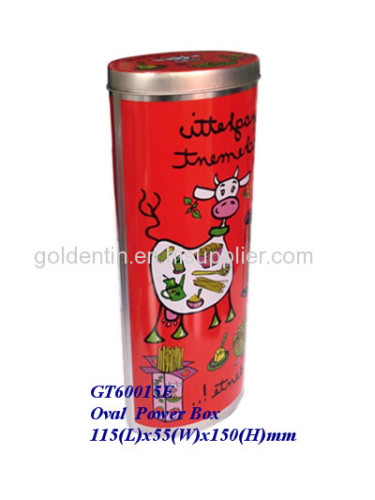 Wholesale Oval food Blank Tin Boxes, Food Blank Gift Boxes|Goldentinbox.com