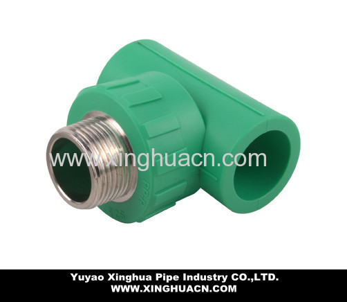 ppr pipe tee with male thread