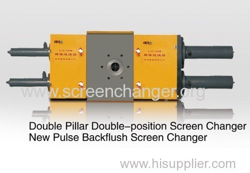 Back flush screen changer for high yield plastic recycling granulator 