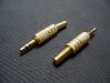 1/8 3.5 mm STEREO Male Plug Metal Audio Connector Gold