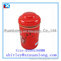 Round Shape Tea Tin Can