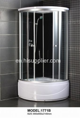 Front 4mm clear tempered glass with shower cabin