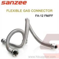Stainless Steel Flexible Gas Connector - Uncoated / Yellow Coated (FA12**FF)