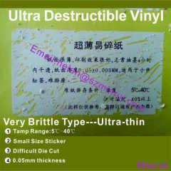 ultra thin vinyl eggshell sticker paper material