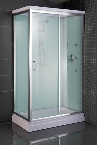 luxurious rectangle corner shower cabin