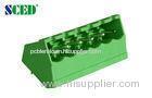 Male PCB Pluggable Terminal Block with 45 Degree Wire Inlet , 5.08mm Pitch 2-18P