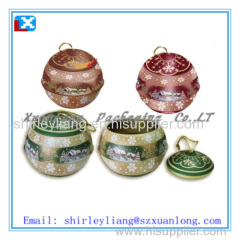 Food Grade ball gift tin box in China