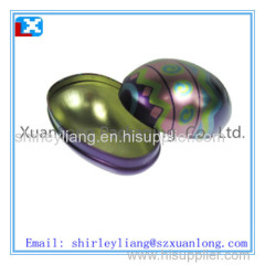 oval shape candy chocolate tin box in low price