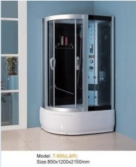 D-shape luxury glass shower cabin