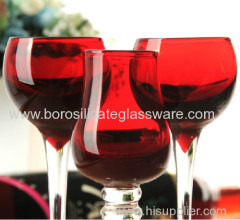 Borosilicate Mouth Blown Wine Glasses Suitable For Red Wine