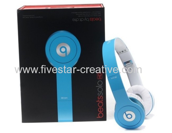 Blue Beats Dr.Dre Solo HD High Definition ControlTalk On Ear Headphones for iPhone iPod