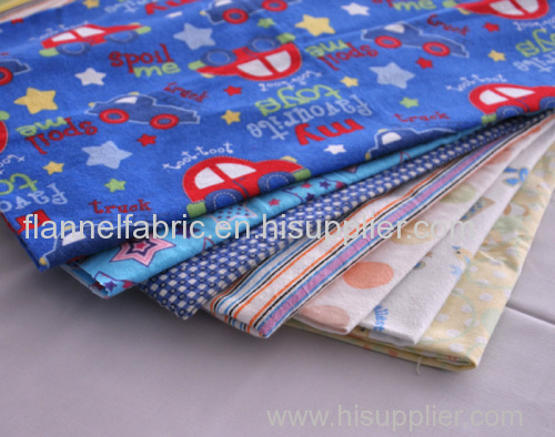 printed fabric fannel fabric