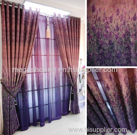 Blackout curtain living room bedroom curtain lavender curtain