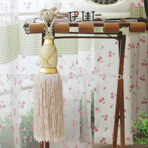 Pastoral curtains hanging ball curtain ornaments window pendant