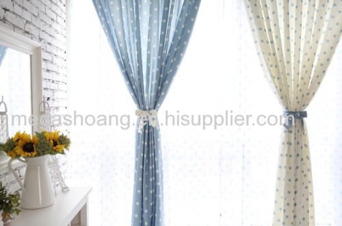 Korean garden style curtains living room bedroom curtain