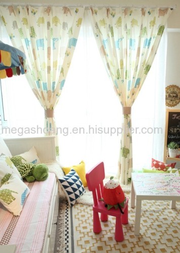 Korean living room bedroom children's room curtain